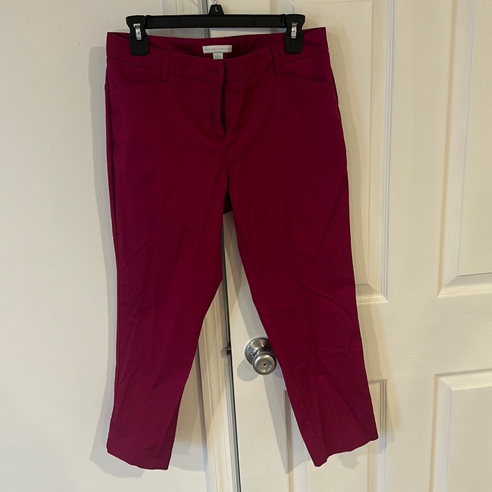 Purple-pink capris